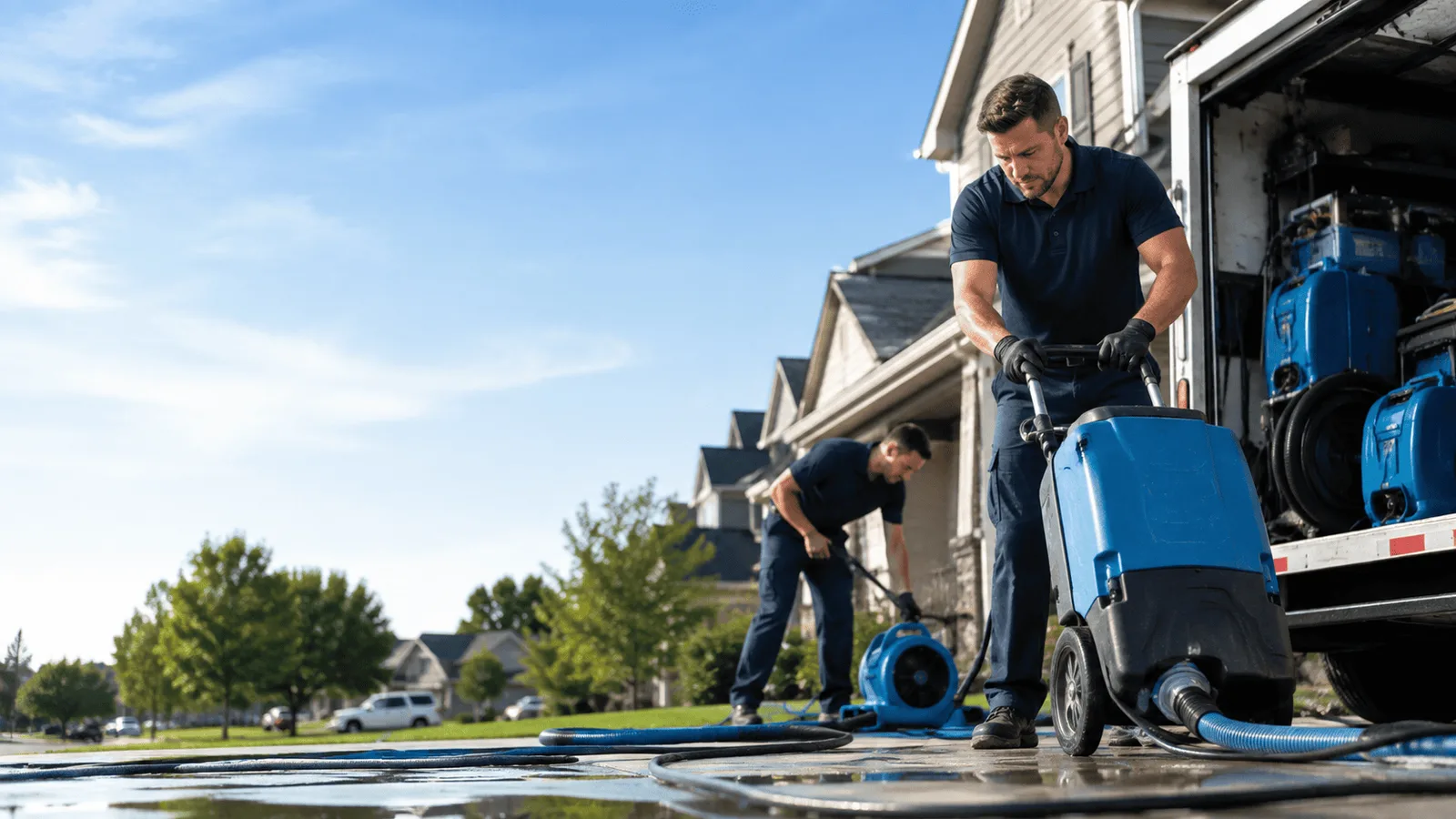 Dehumidification being performed in Sparrow Bush, NY